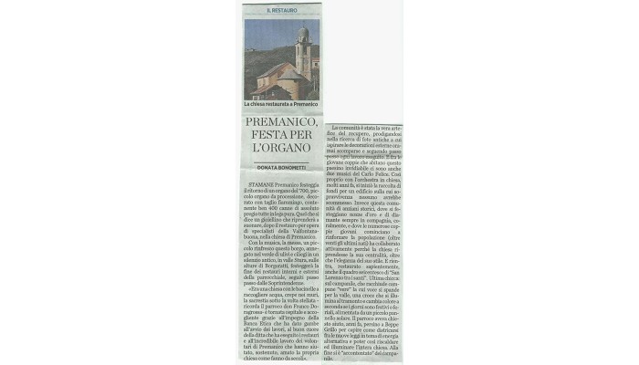 Parrocchia S. Lorenzo - Premanico (GE)